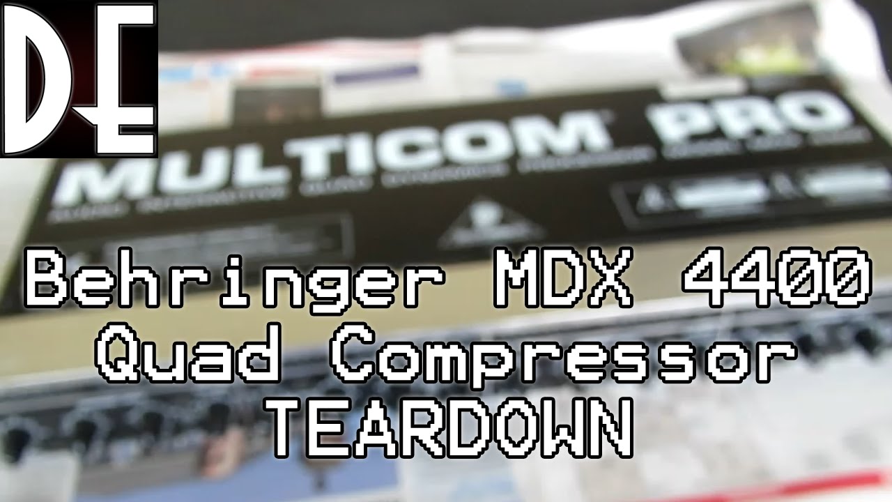 Behringer MDX 4400 Quad Compressor - Teardown