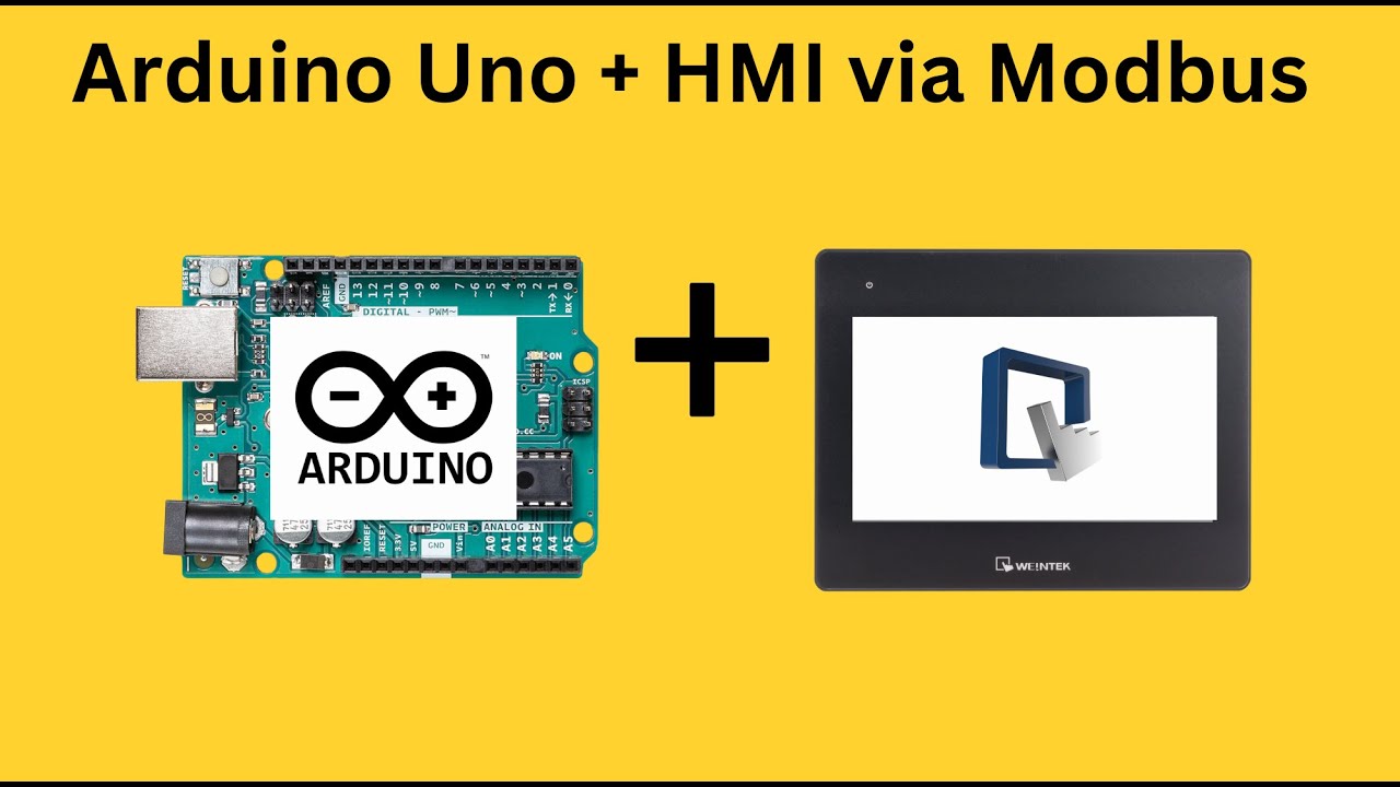 NEW! Basic Arduino Uno + HMI connection via Modbus RTU - Weintek USA