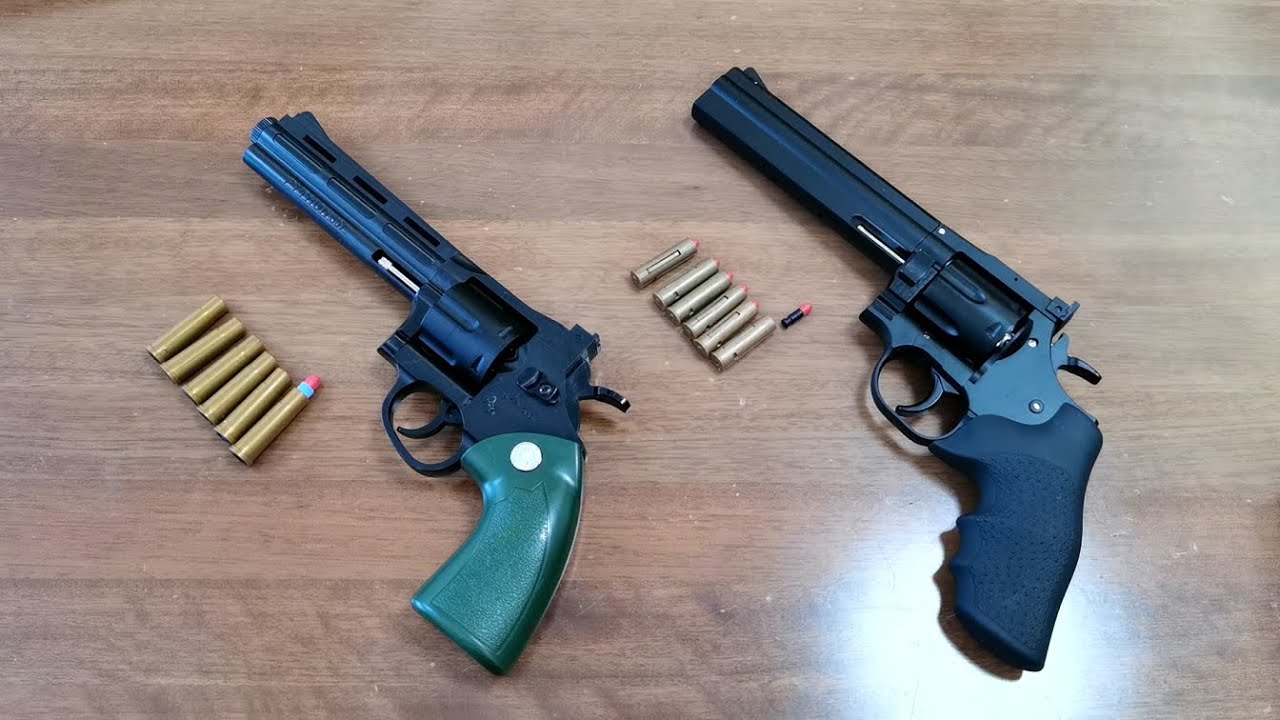 Colt Python 357 Revolver vs Smith & Wesson .357 Magnum Toy Gun 2022