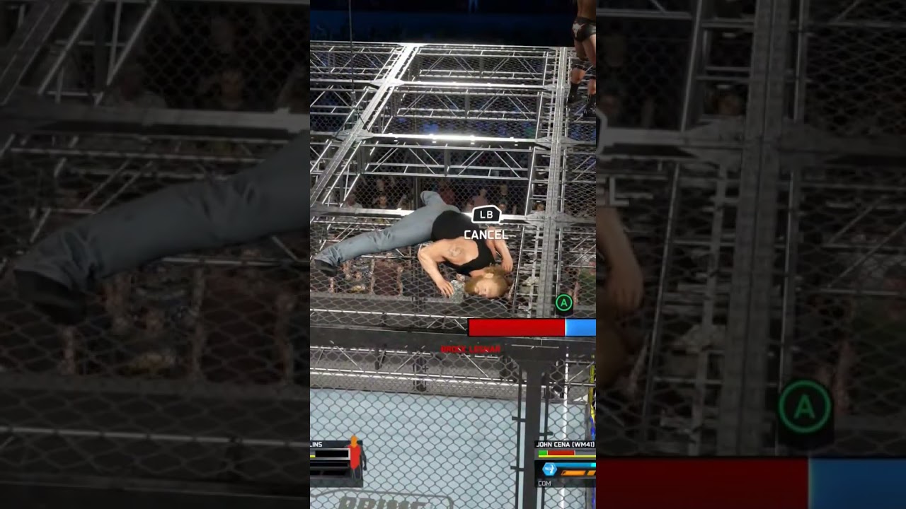 Brock vs Glitched Ref 💥💥💥 #smackdown #raw #wwe #nxt #saturdaynightsmainevent