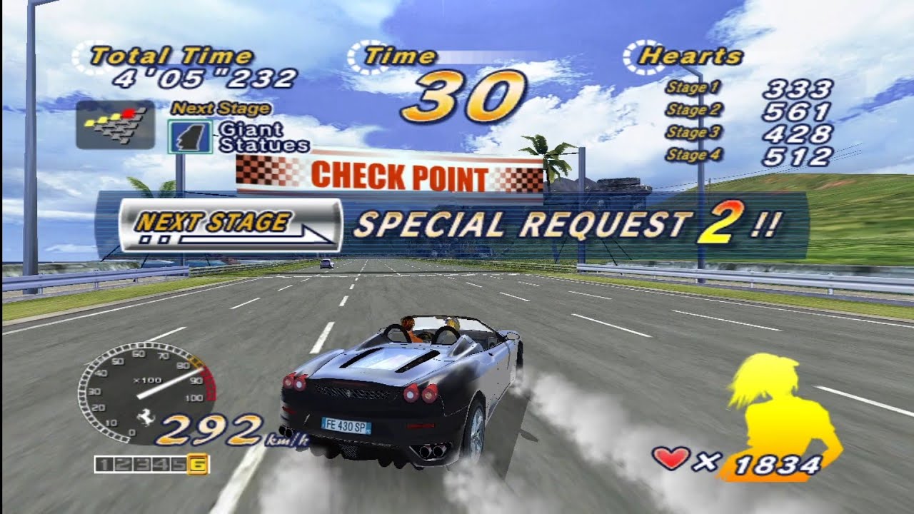 OUTRUN 2006:Coast 2 Coast | CLARISSA Girlfriend Challenges | A Route