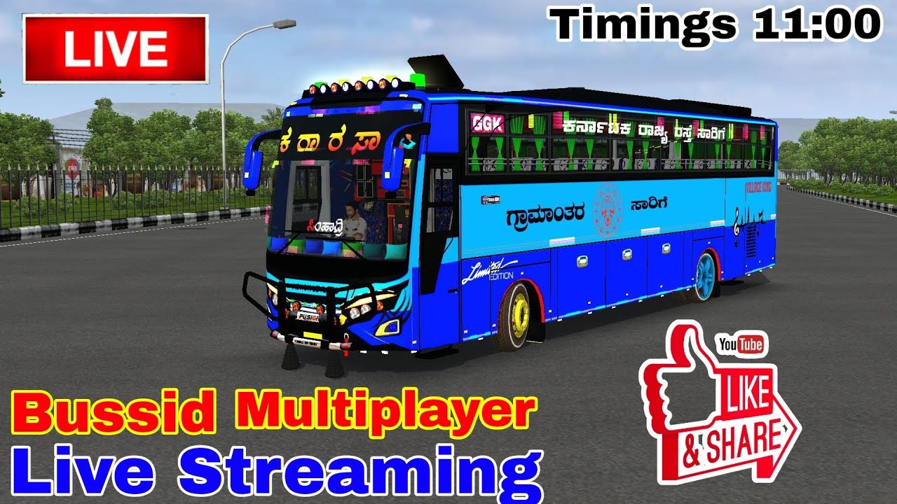 😎 Crazy Gaming Kannada Live Streaming 💛❤️ Bus Simulator Indonesia Game Multiplayer Live Streaming