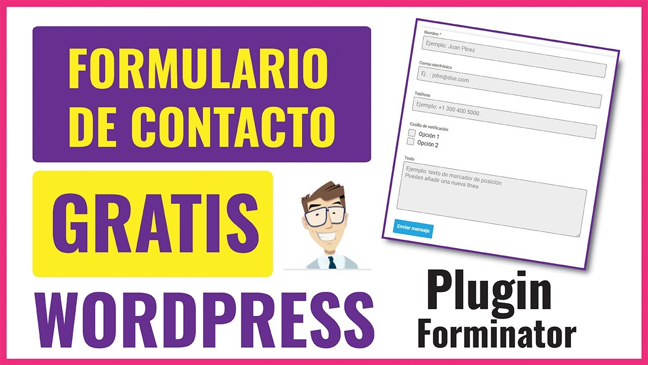 🔥✅Plugin formulario de contacto wordpress gratis Forminator tutorial paso a paso formularios Español