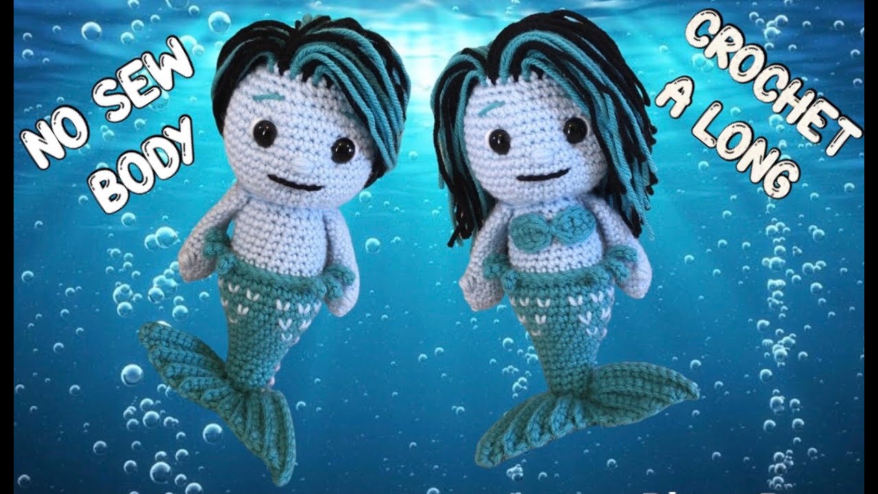 CROCHET MERMAID - SIREN SEA CREATURE crochet a long