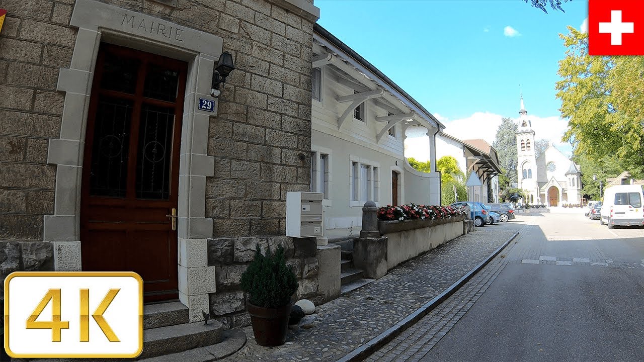 Genthod in Geneva, Switzerland | Summer 2021【4K】Canton de Gen&egrave;ve, Suisse