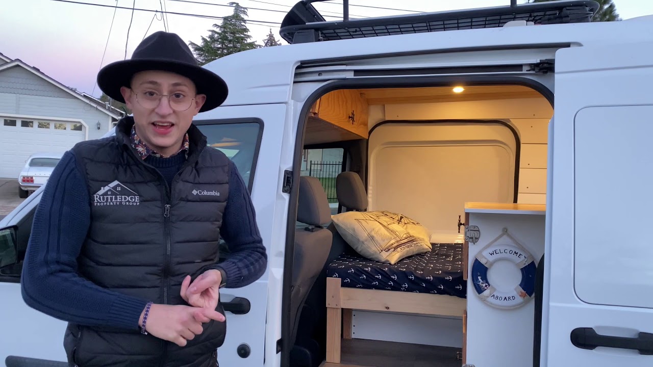 Custom Ford Transit Connect Campervan Tour!