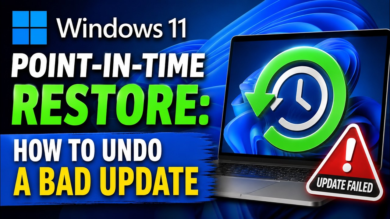 Windows 11 Point-in-Time Restore: How to Undo a Bad Update