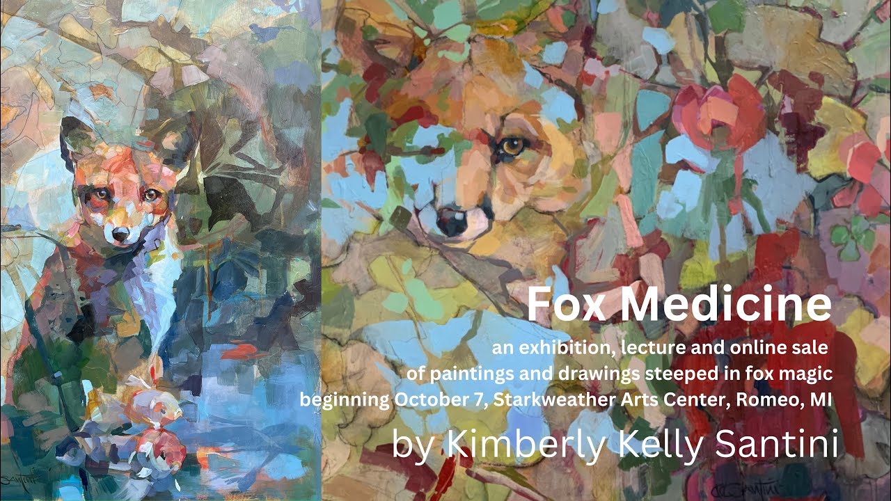 Fox Medicine Lecture, A Love Affair, artist talk, painter, fox