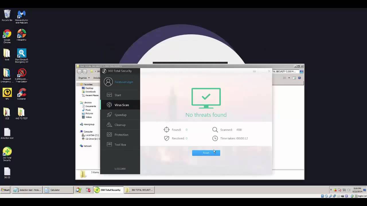 360 IS VS 360 TS Detection test