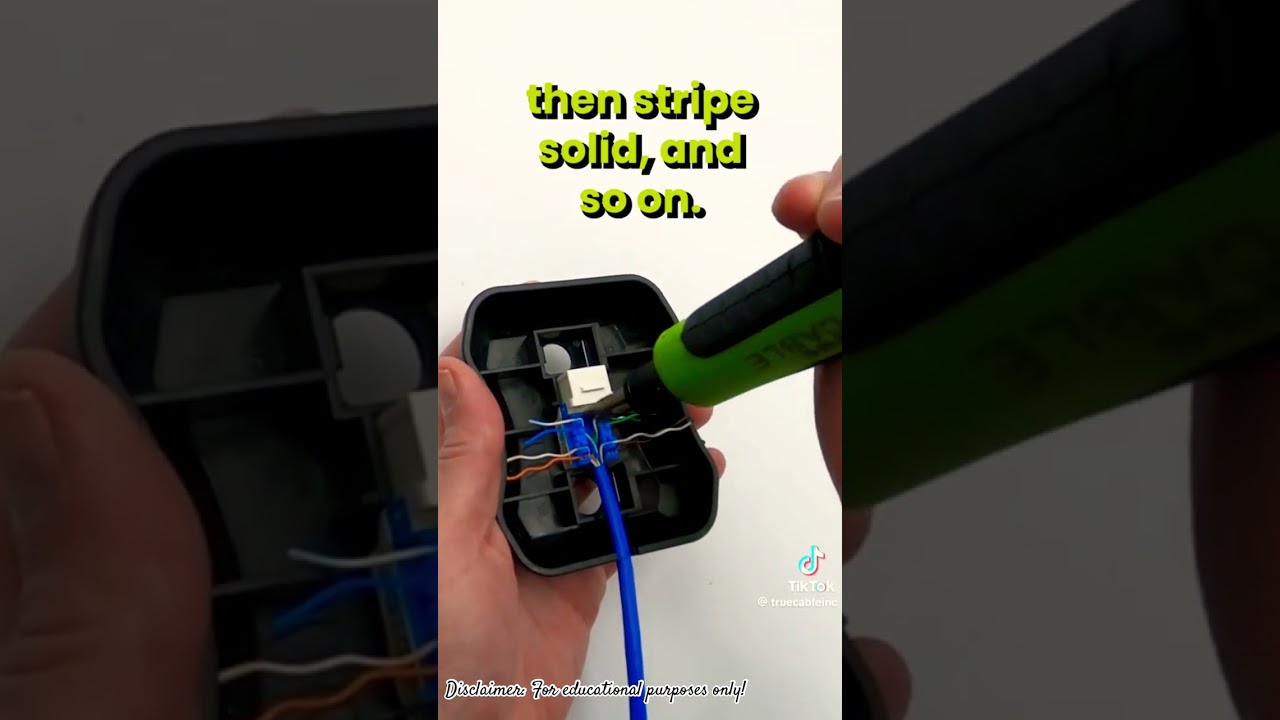 How to punch a punch down tool in a modular box!