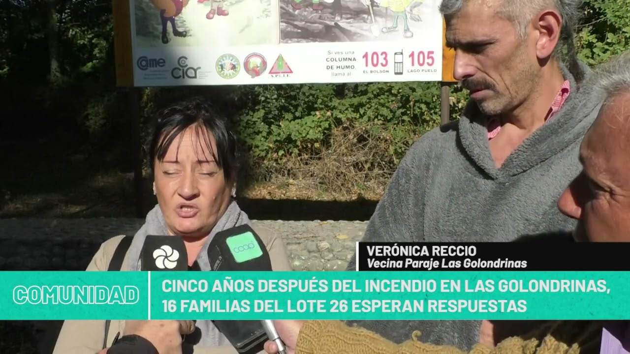 13 03 26 MARIO LOMBI Vecino Paraje Las Golondrinas  VERÓNICA RECCIO Vecina Paraje Las Golondrinas