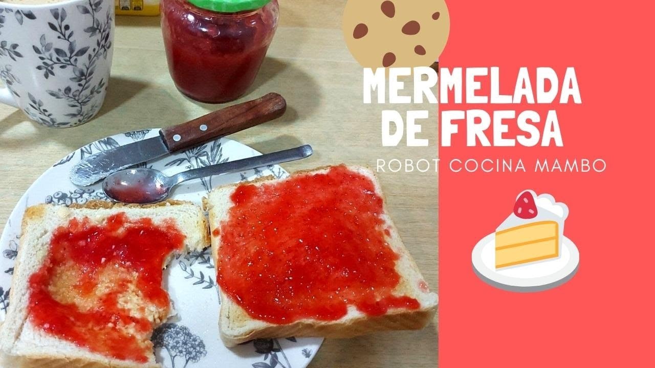Mermelada de fresa en robot de cocina mambo