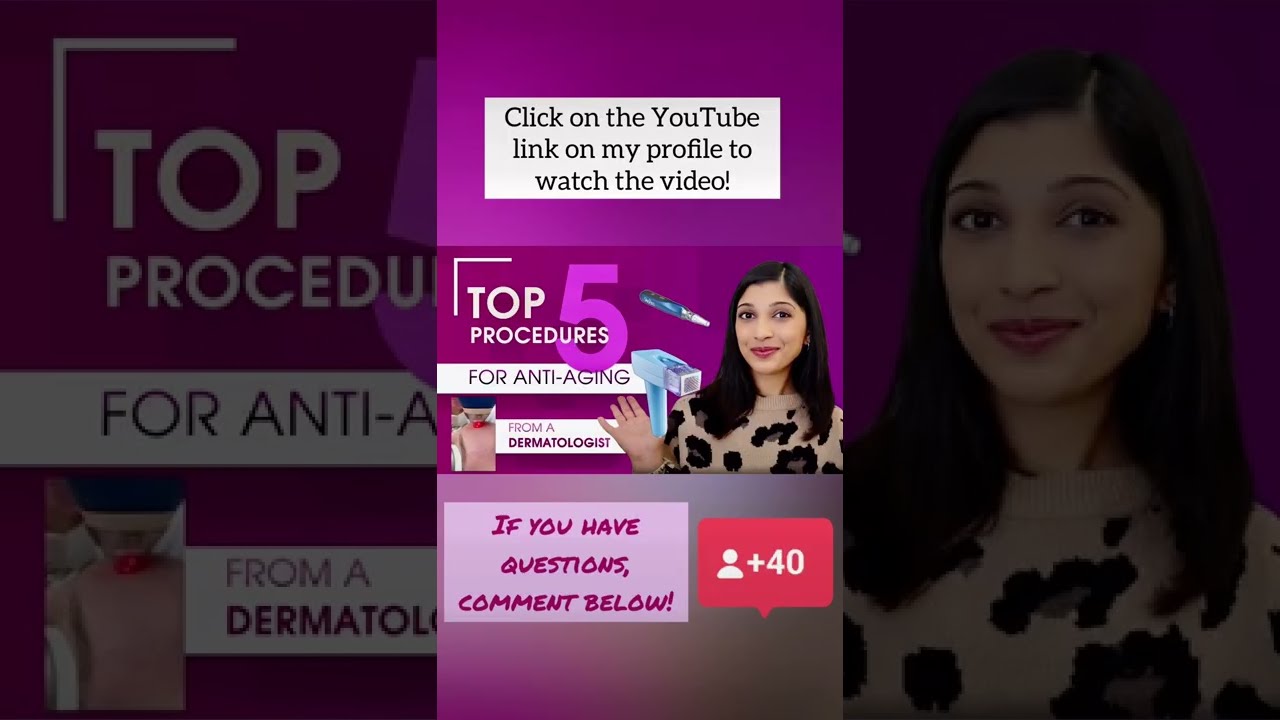 Top 5 anti-aging cosmetic procedures in a dermatologist&rsquo;s office | Dr. Swati Kannan #shorts