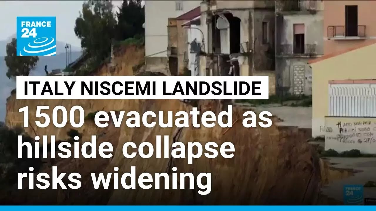 Fear in Sicilian town as vast landslide risks widening • FRANCE 24 English