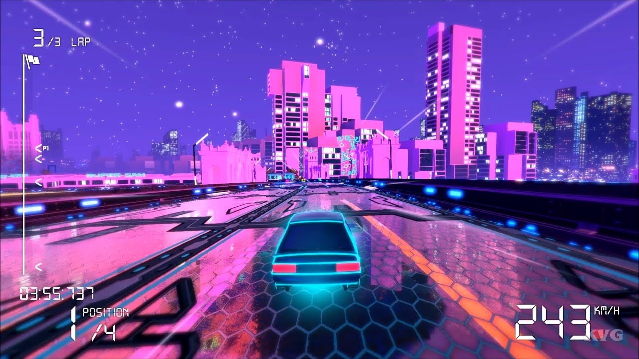 Electro Ride: The Neon Racing - Warsaw Gameplay (PC HD) [1080p60FPS]