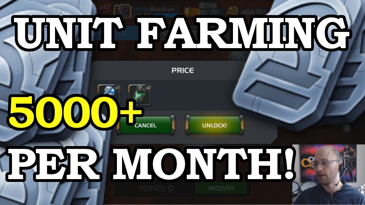 Unit Farming Guide - 5000+ Per Month FREE | Marvel Contest of Champions