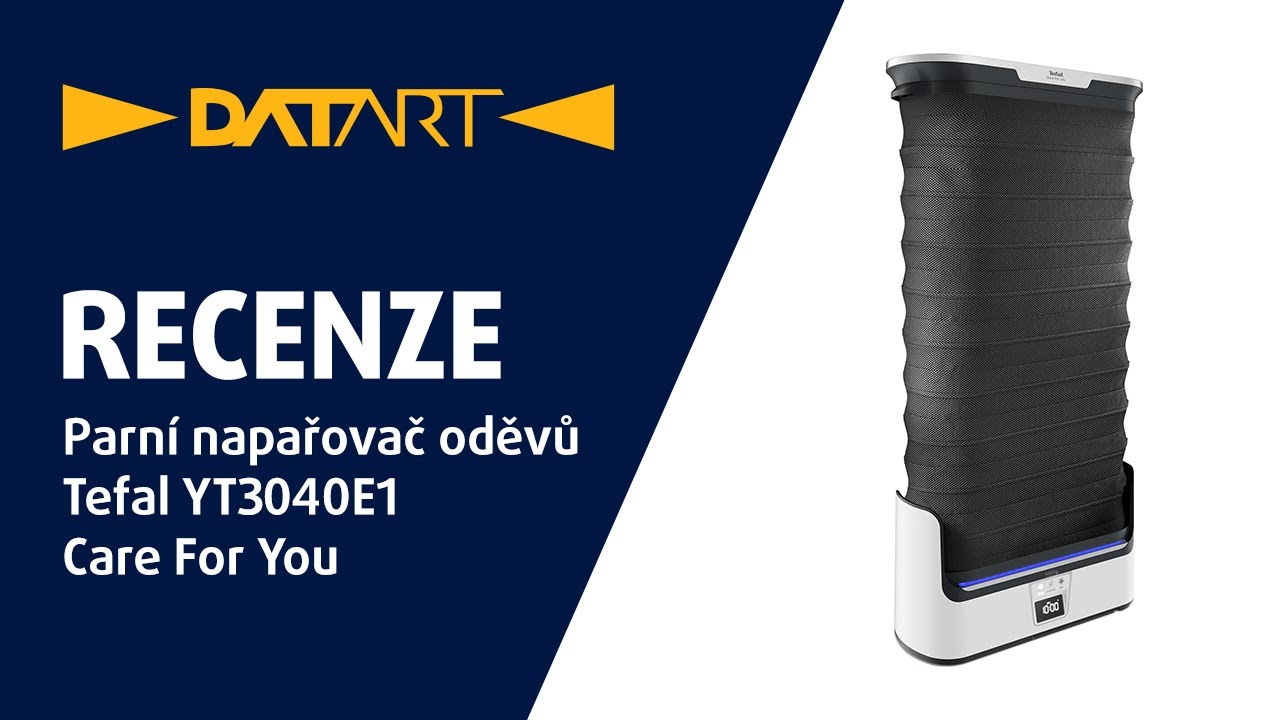 Parní napařovač oděvů Tefal YT3040E1 Care For You šedý/bílý | recenze