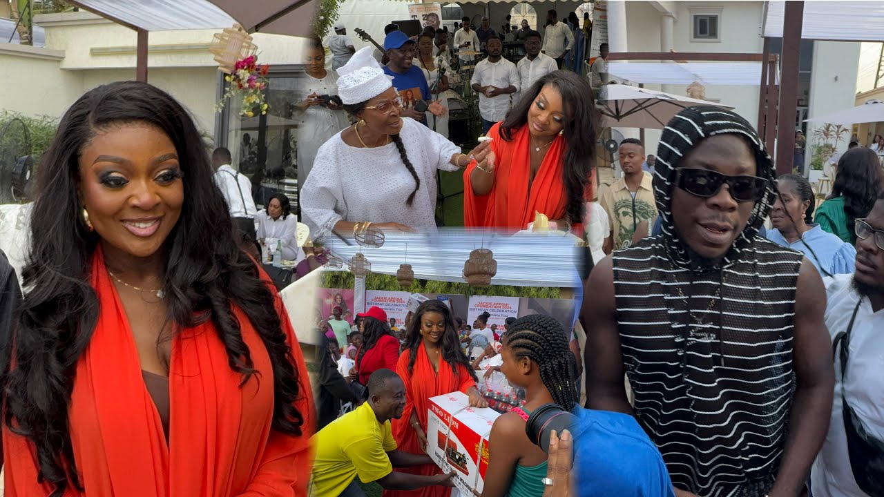 Stonebwoy Surprises Jackie Appiah On her Birthday In Her Mansion At Trassaco 😱😱