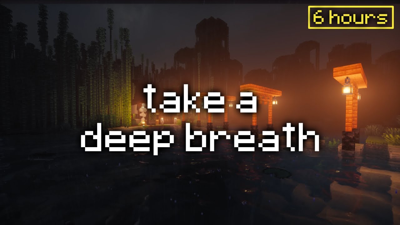 6 Hours of Minecraft Rain Sounds (No Music) | Deep Sleep, Study & Relaxing Ambience