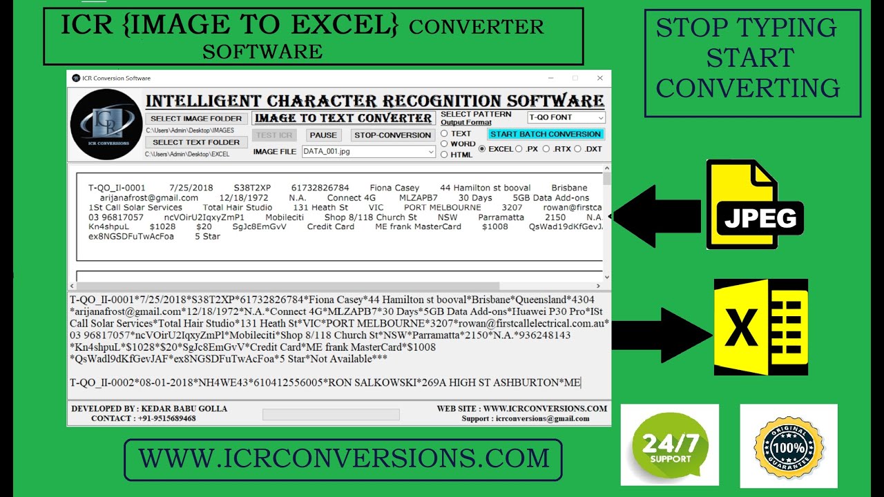 Image To Excel Converter Software | ICR Image To Excel |