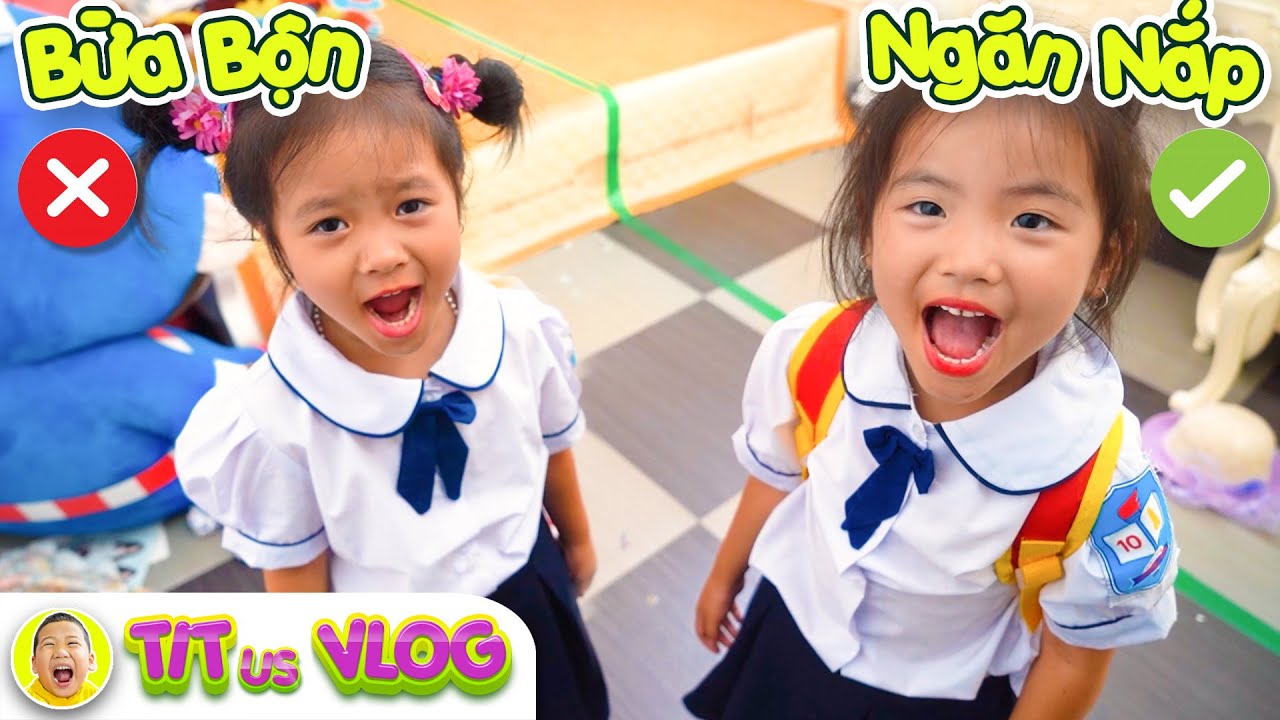 Thỏ gọn gàng và Sóc bừa bộn | Dậy trẻ gọn gàng ngăn nắp - Quà tặng cuộc sống | TITus VLOG