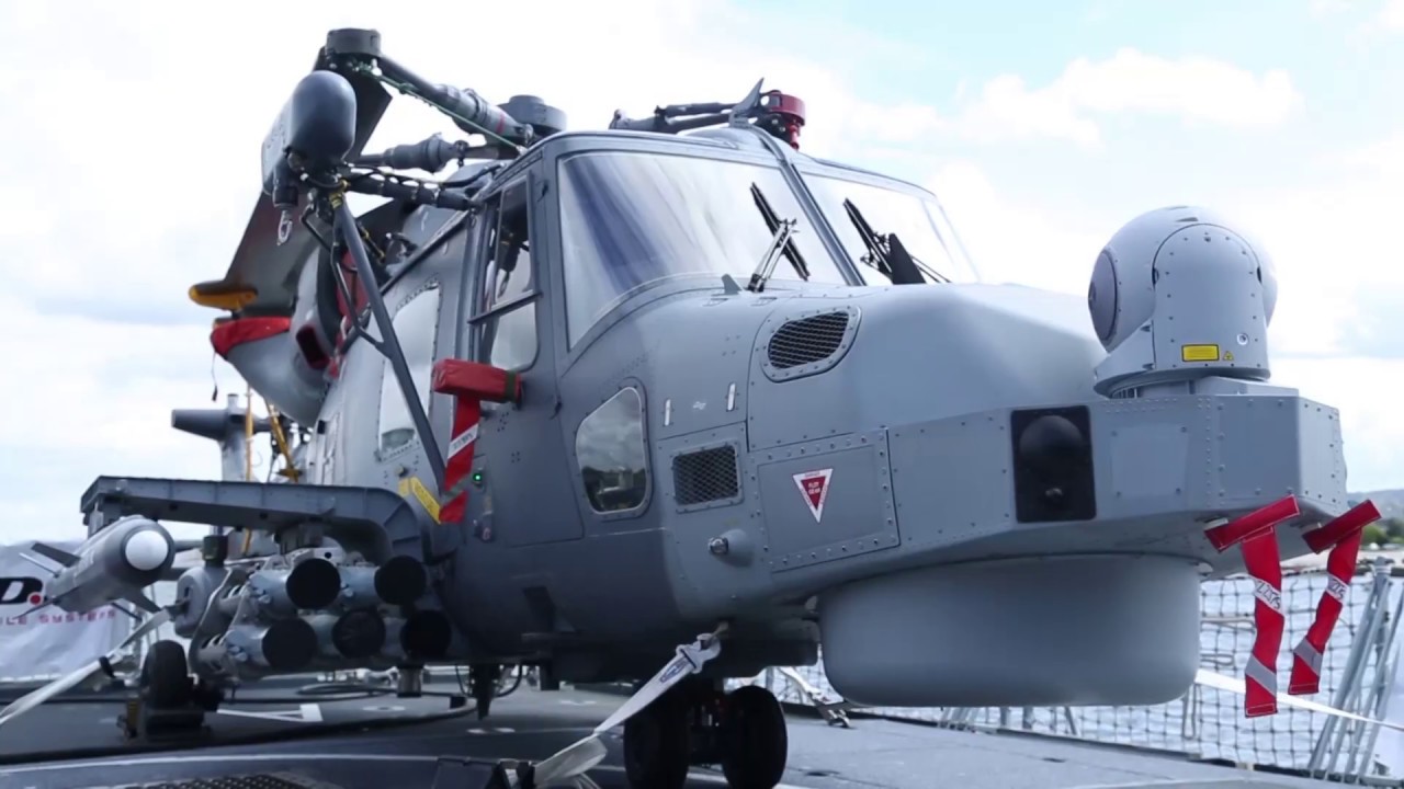 Leonardo's AW159 Wildcat helicopter at DSEI 2017