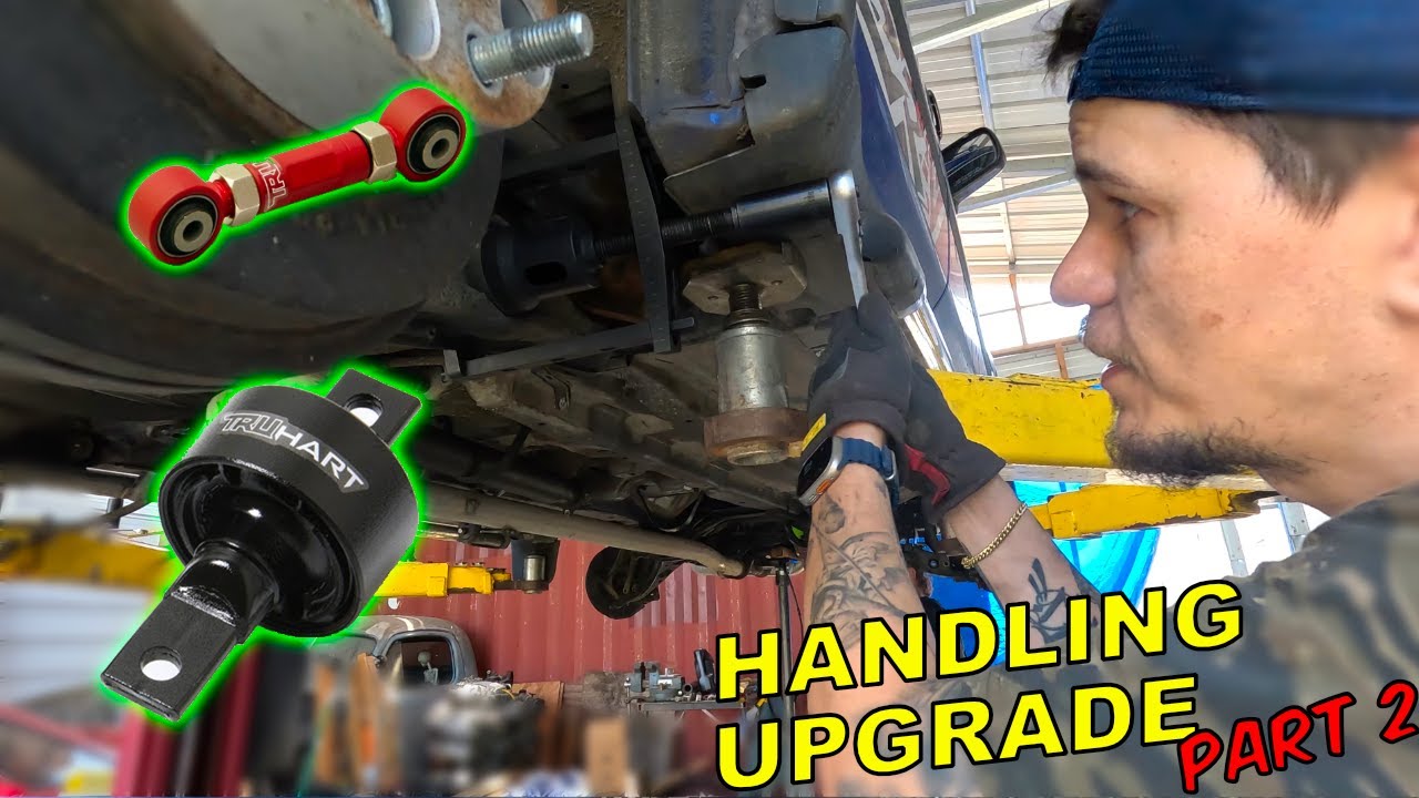 CR-V Trailing Arm Bushings & Toe Link Install - Fixing a Lifted CR-V Loose Rear Suspension