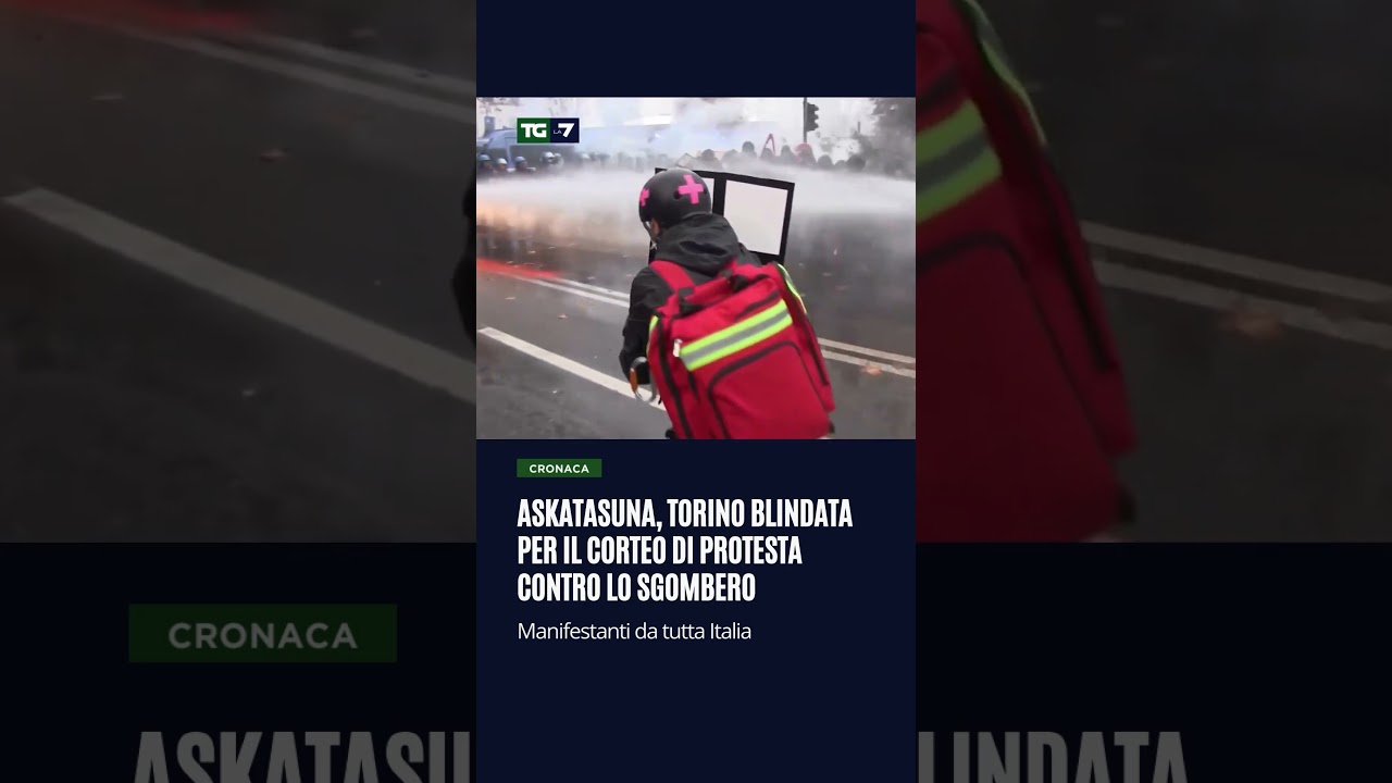 Askatasuna, Torino blindata per il corteo di protesta contro lo sgombero