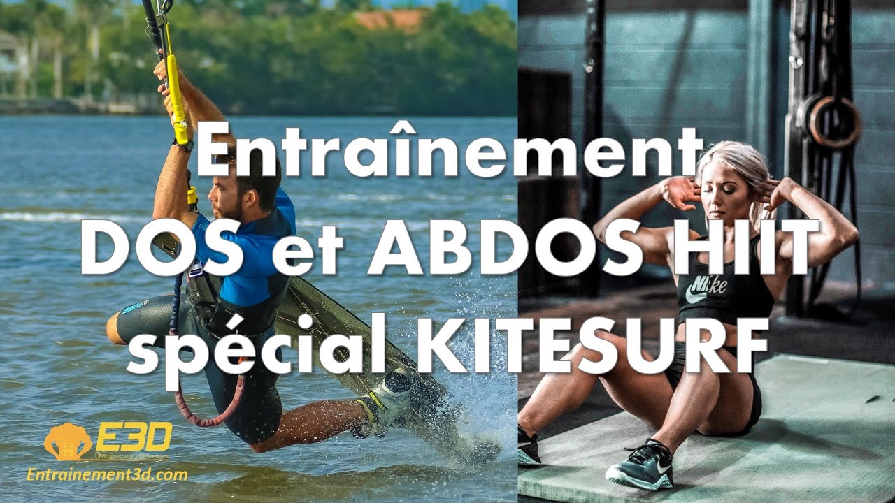 Entraînement dos et abdos HIIT spécial kitesurf
