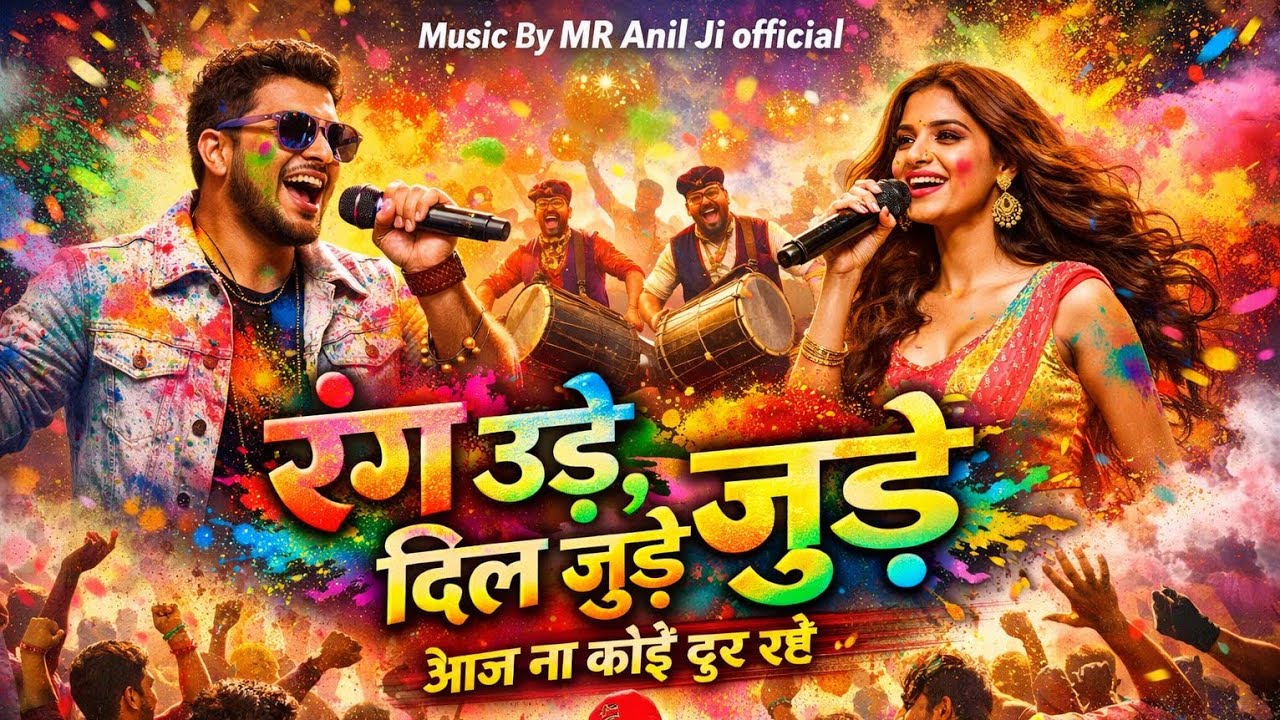 🌈 रंग उड़े दिल जुड़े आज कोई दूर न रहे 🎶🔥DJ Holi Song Hindi | Dj 2026❤️😱 #shortfeed #ytshorts 