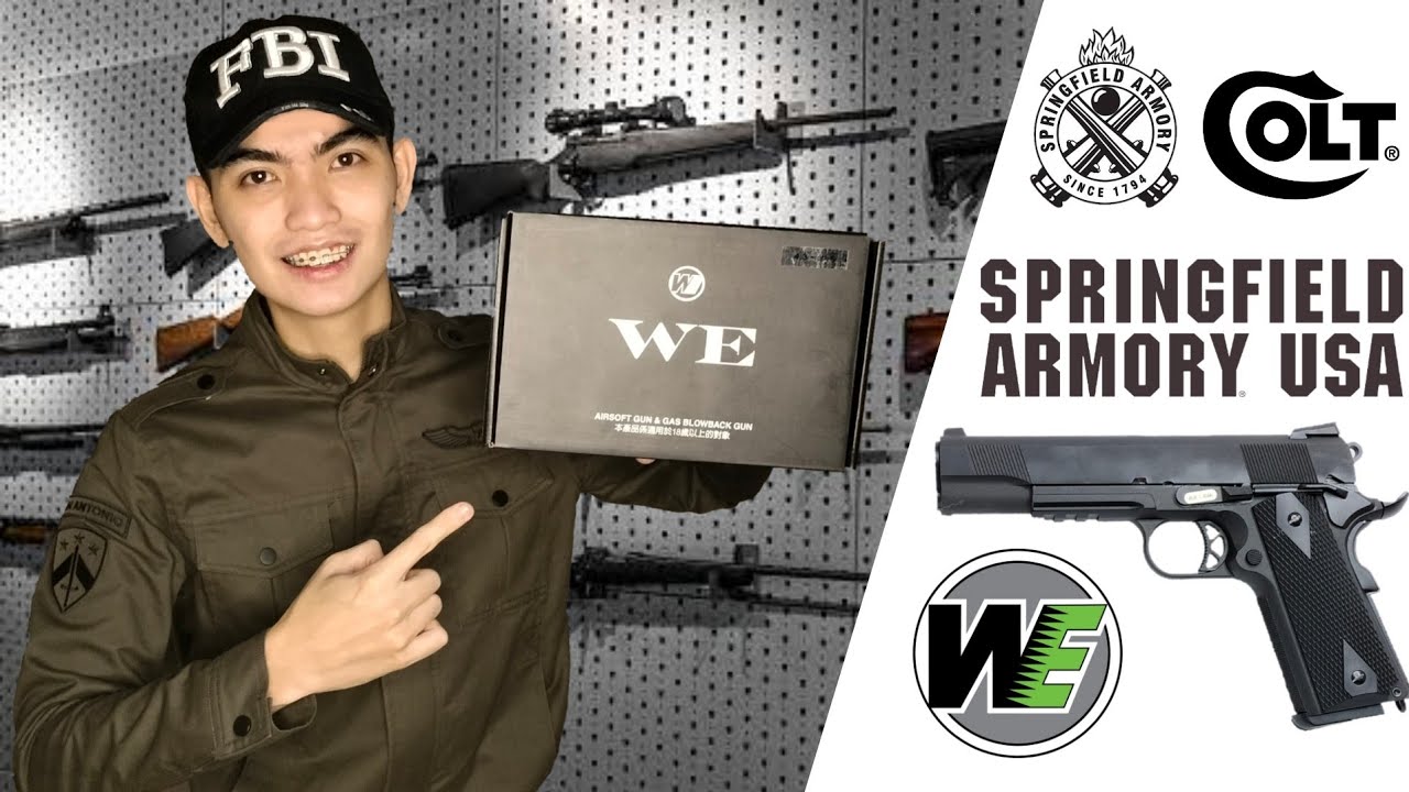 AIRSOFT - WE 1911 TACTICAL BLACK UNBOXING , DISASSEMBLY & SHORT REVIEW | DEXTER UY