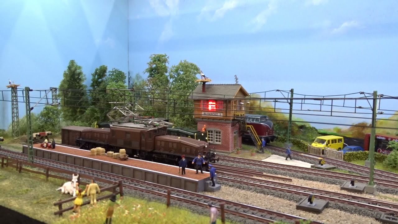 Modelspoor Module @ Rangeerterrein Krokodillen rangeren naar de werkplaats