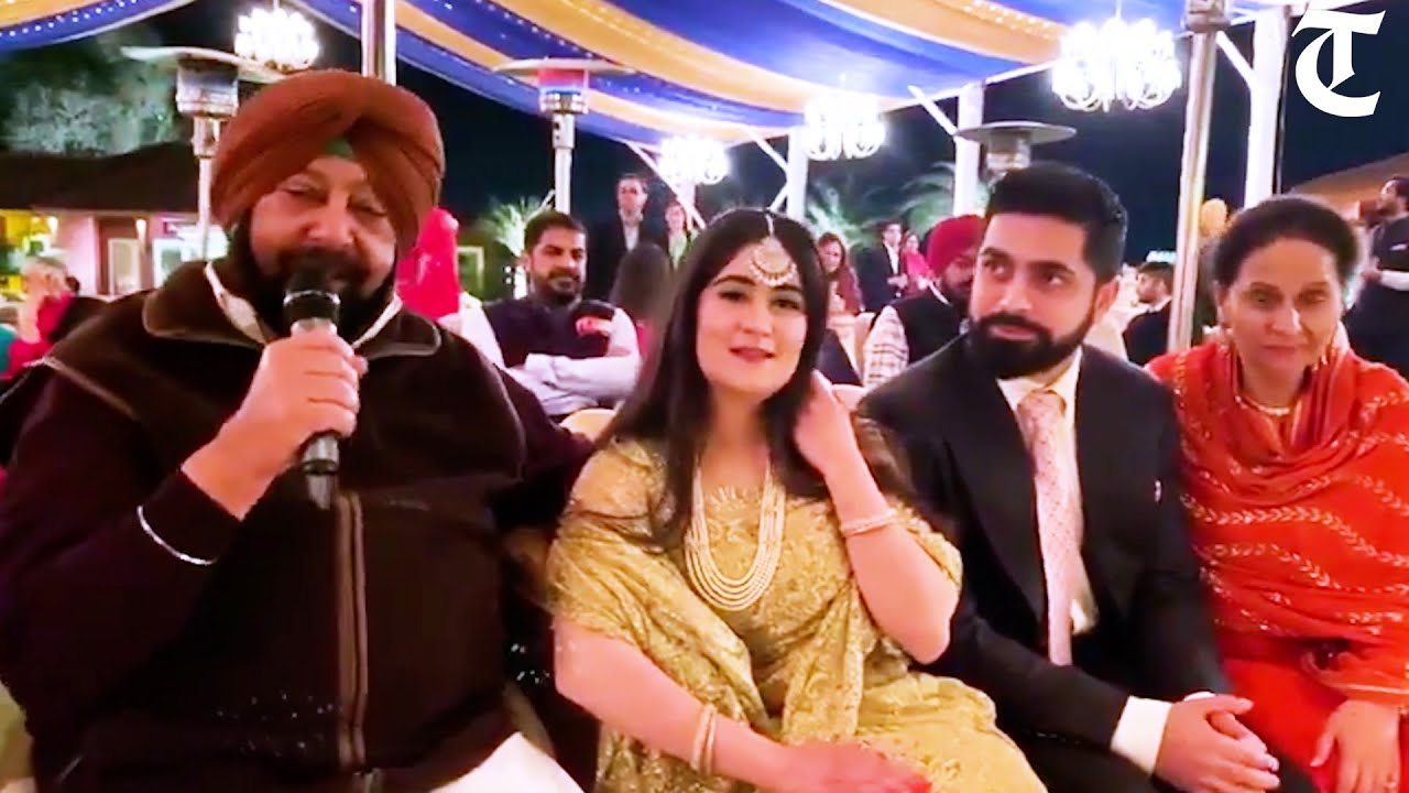 Punjab CM Amarinder Singh sings ‘Suhag’ at granddaughter’s wedding ceremony