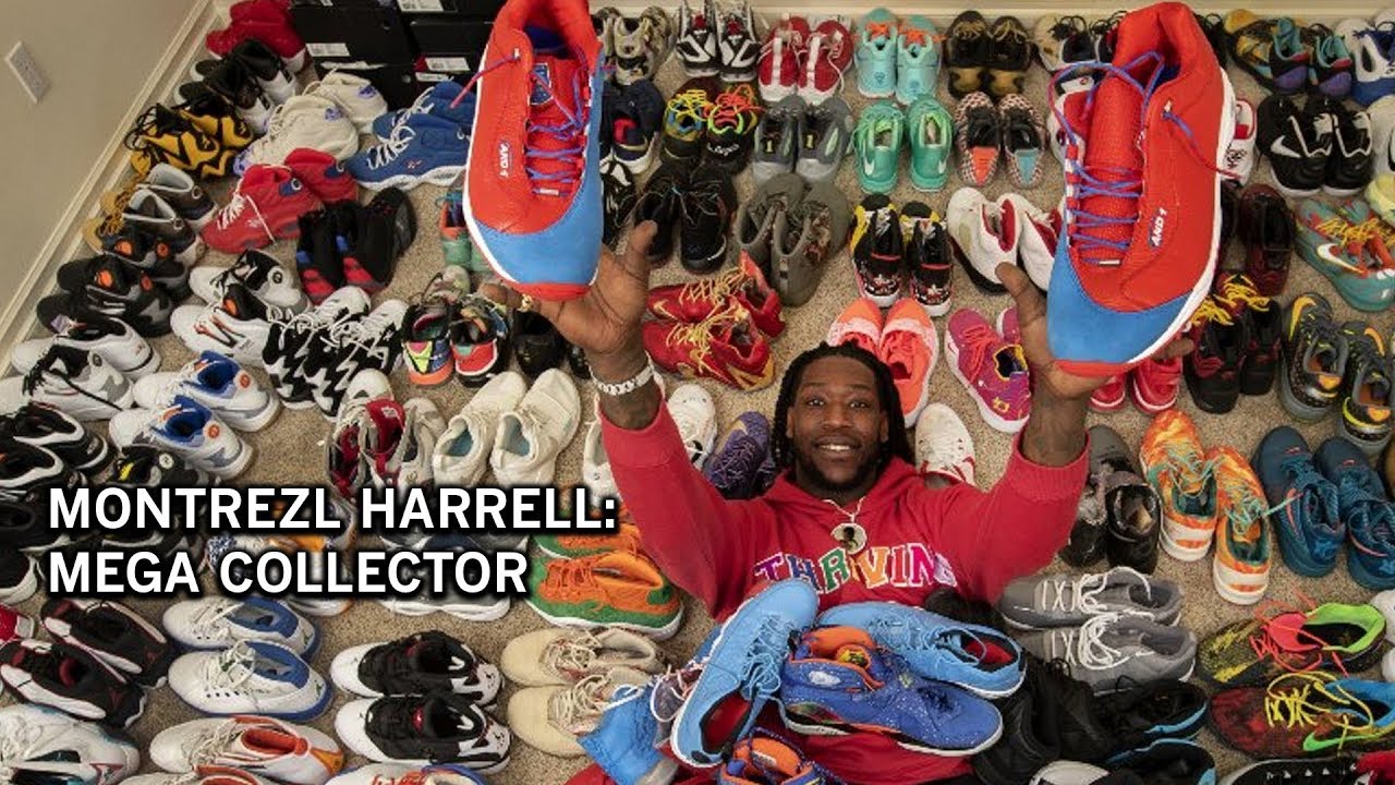 Zwiedzanie kolekcji but&oacute;w Montrezl Harrell, liczącej ponad 2000 par