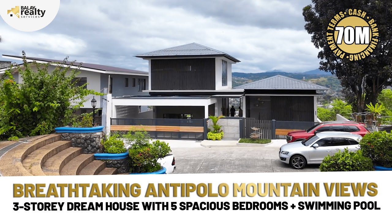 70M BREATHTAKING ANTIPOLO MOUNTAIN VIEWS Discover this Luxury House w/ Spacious 5 Bedrooms. Details⬇