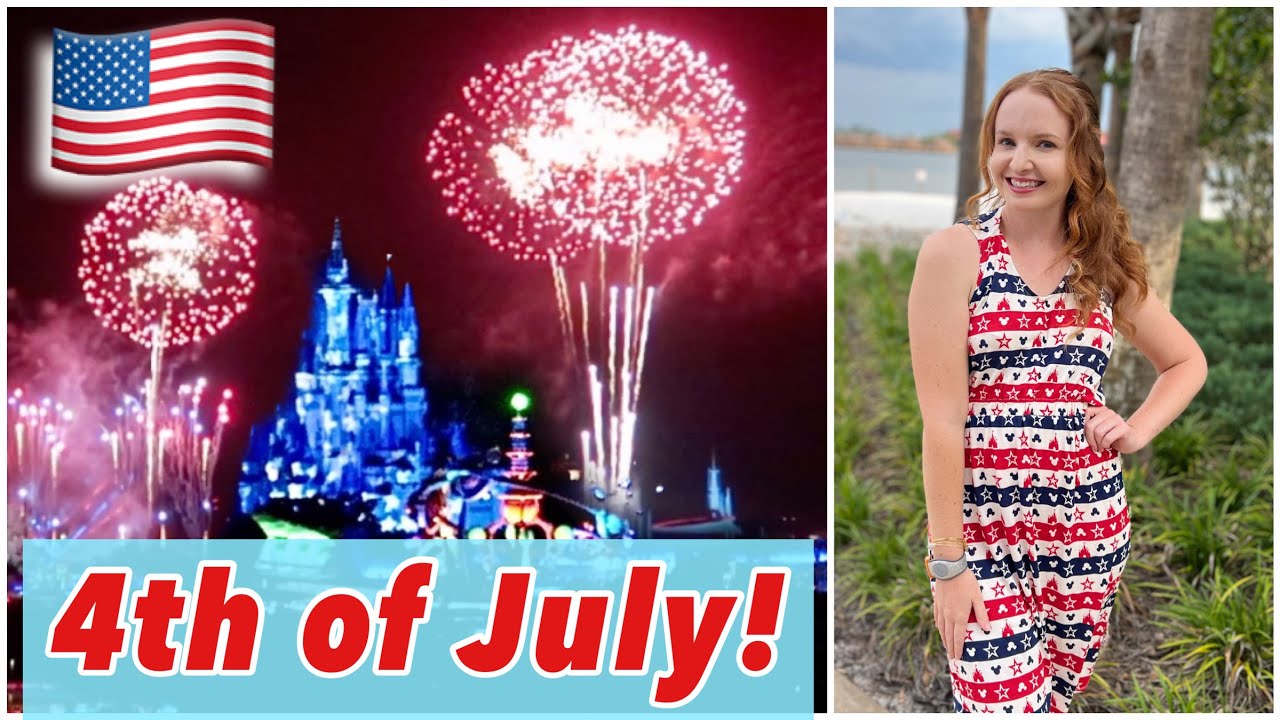 4th of July at Disney World 2023 | Magic Kingdom Fireworks from Contemporary & Resort Hopping