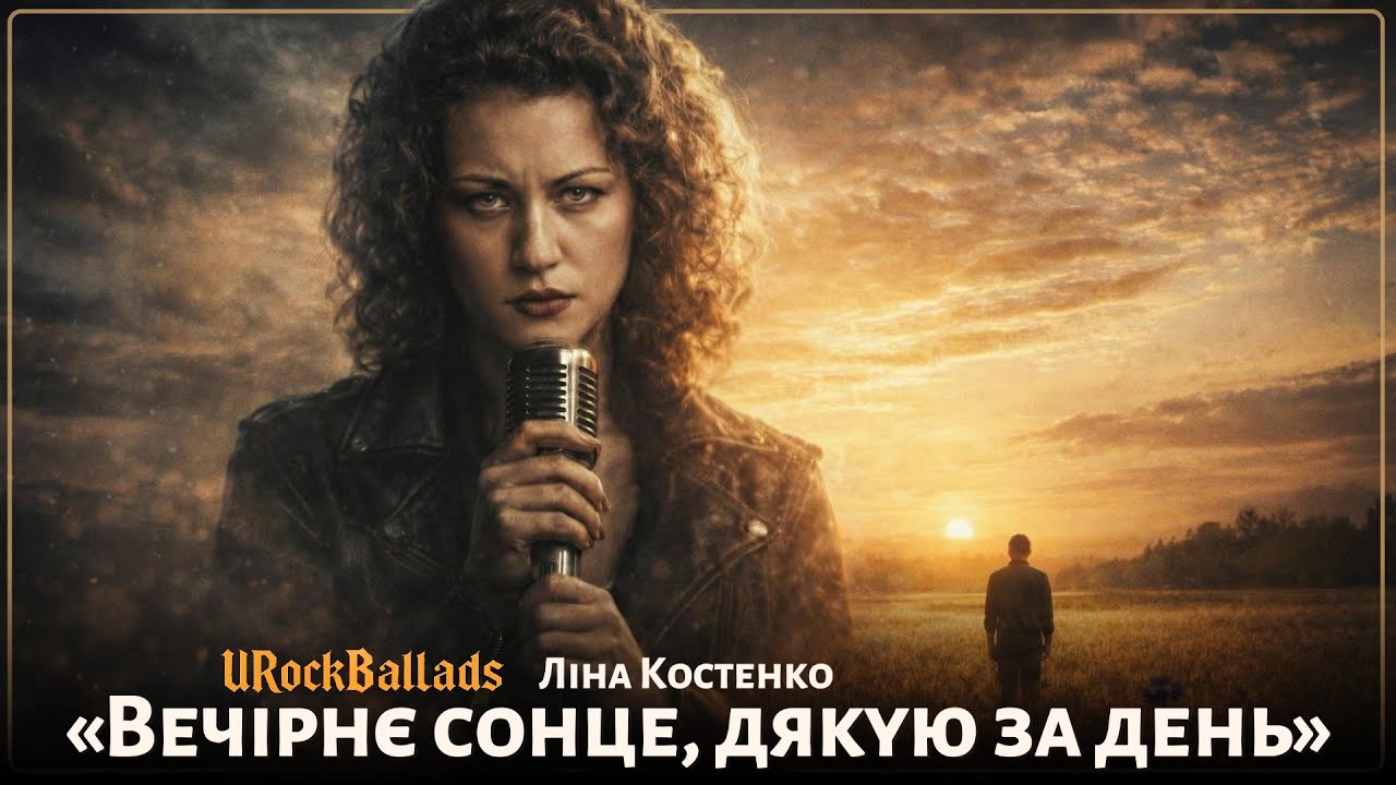 Ліна Костенко – ВЕЧІРНЄ СОНЦЕ, ДЯКУЮ ЗА ДЕНЬ 🎸 Потужний Epic Rock | URockBallads