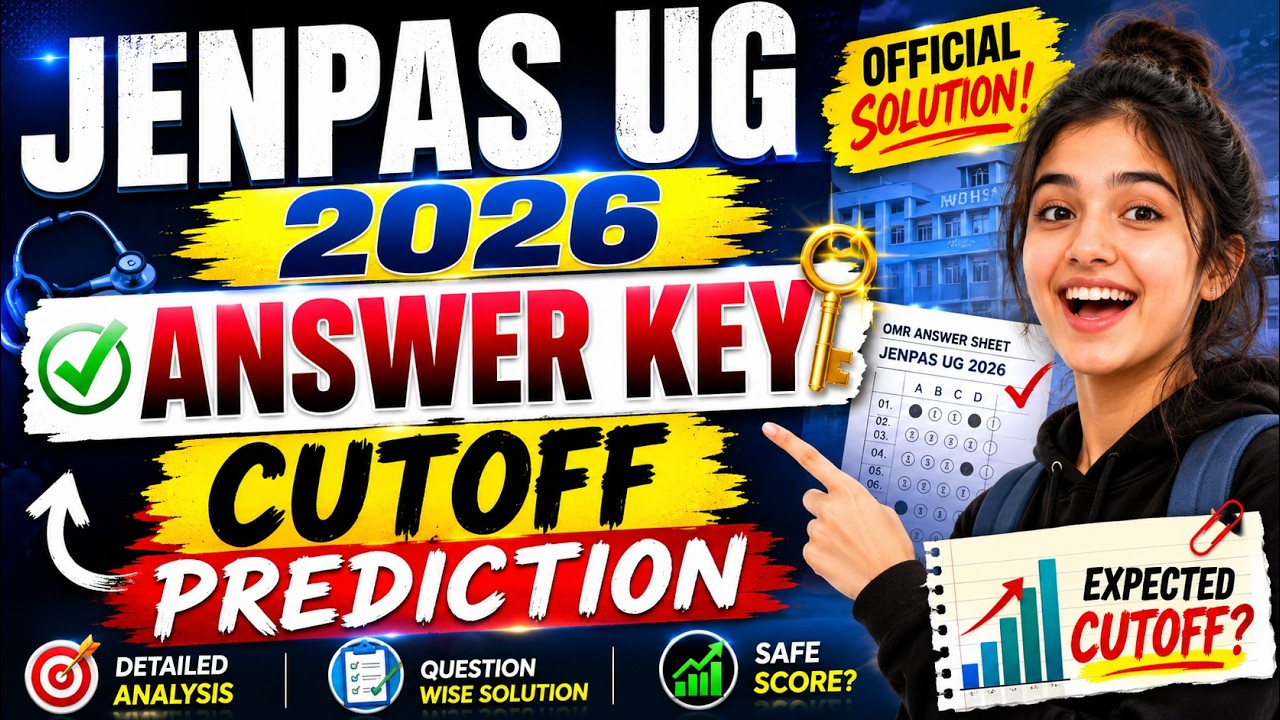 JENPAS UG ANSWER KEY 2026| JENPAS UG 2026 CUTOFF #jenpasug