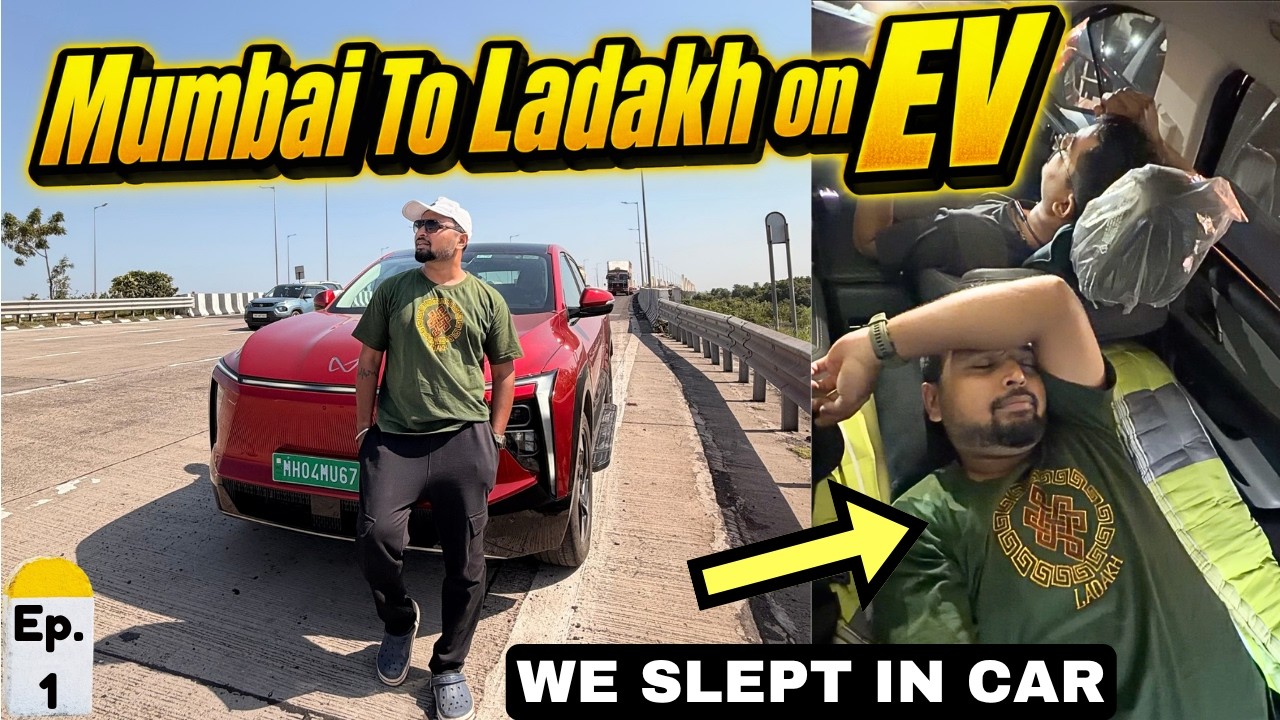 Ep.1 | MUMBAI TO LADAKH ON XEV 9E - Camping In Car | Dream Trip Finally Begins 🔥🔥