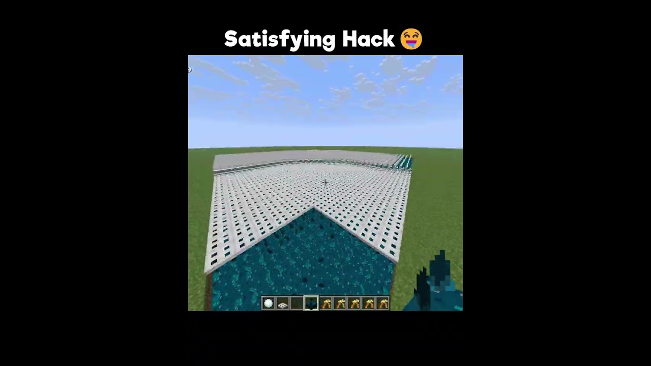 Minecraft Satisfying Hack👉👌 #minecraft #shorts