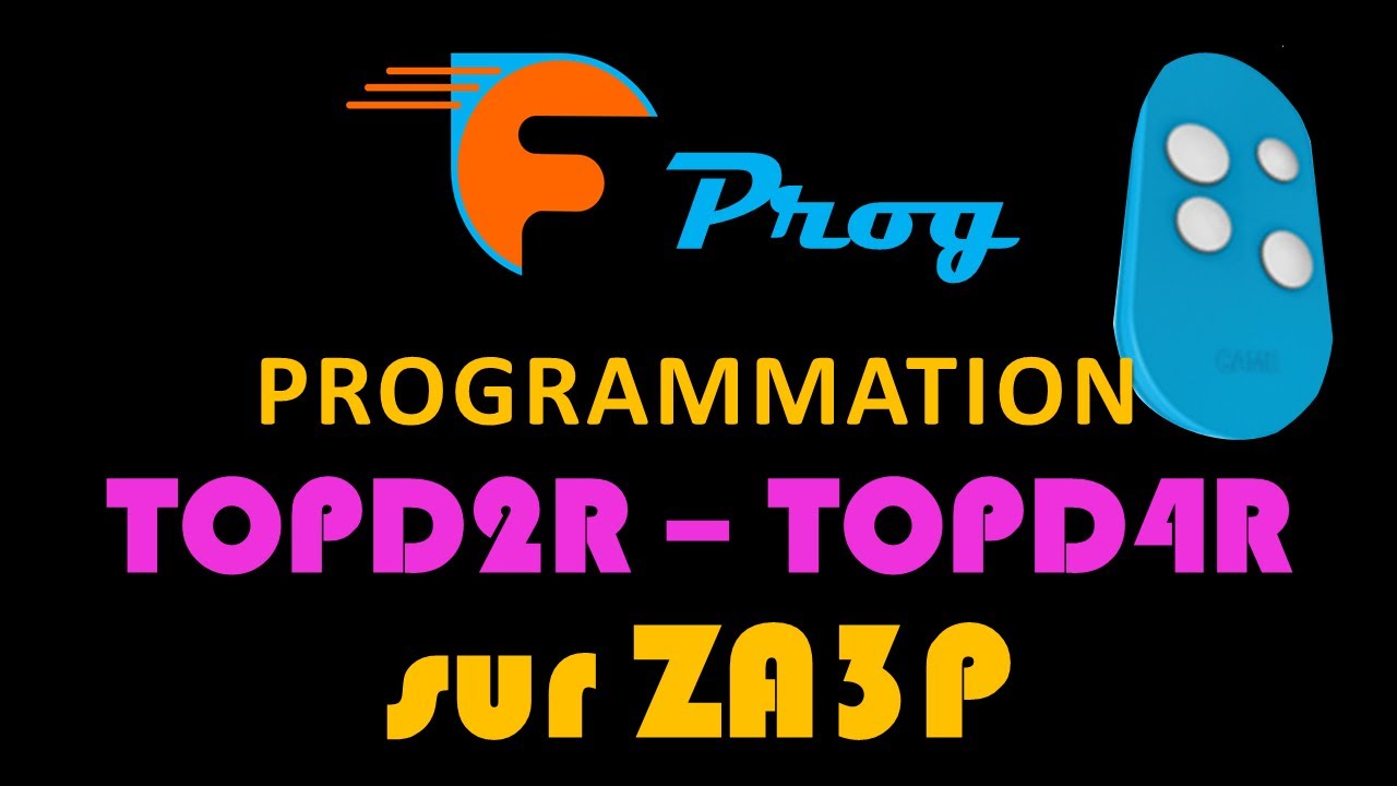 Télécommande TOPD2R - TOPD4R sur ZA3P CAME