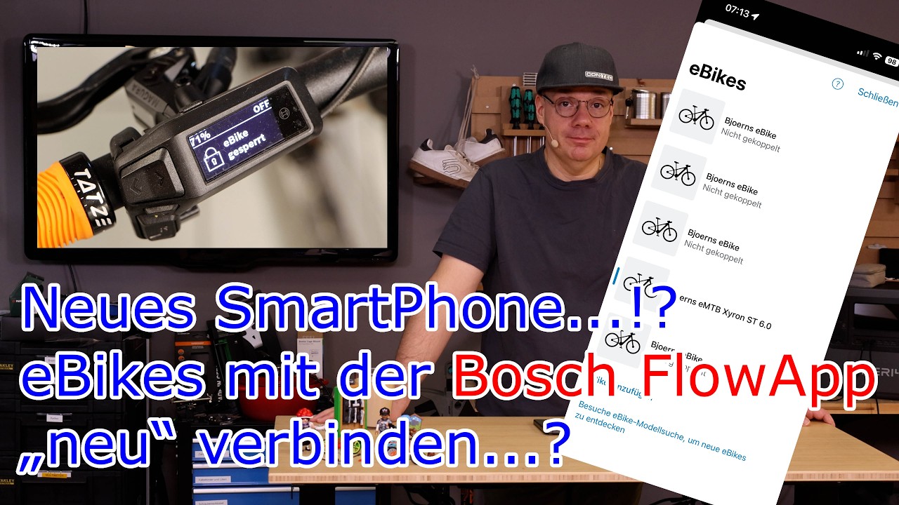 Wie verbinde ich meine eBikes mit der Bosch FlowApp beu einem neuen SmartPhone