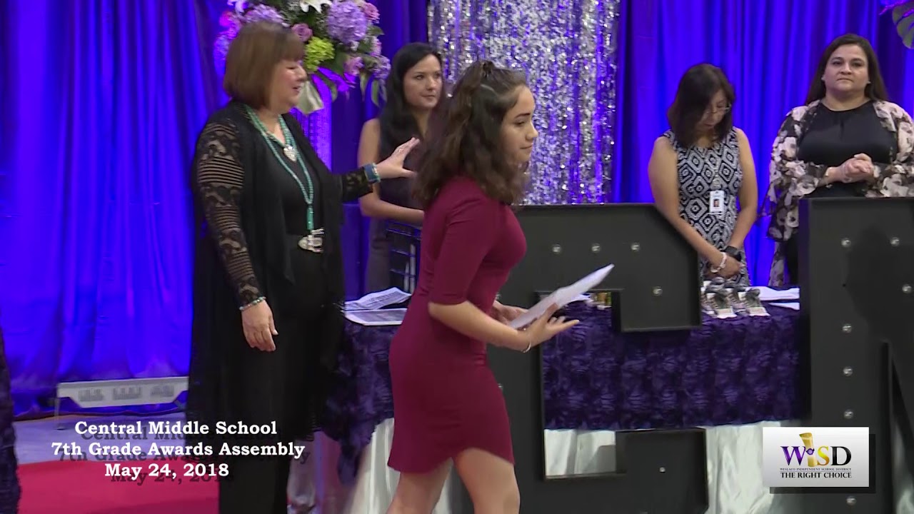 Central Middle School 7th Grade Awards 5/24/2018