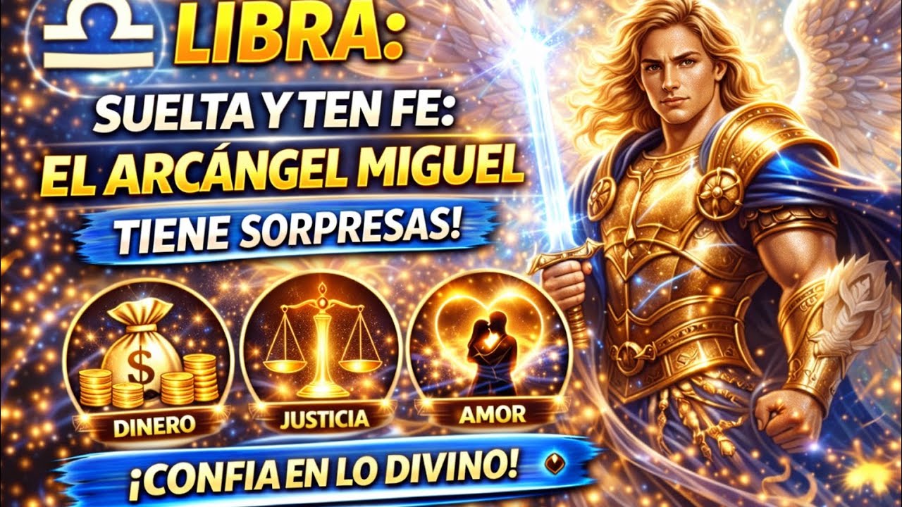 ♎️ LIBRA &mdash; Suelta y Ten Fe: El Arc&aacute;ngel Miguel Tiene Sorpresas ✨⚔️ | Lectura Espiritual