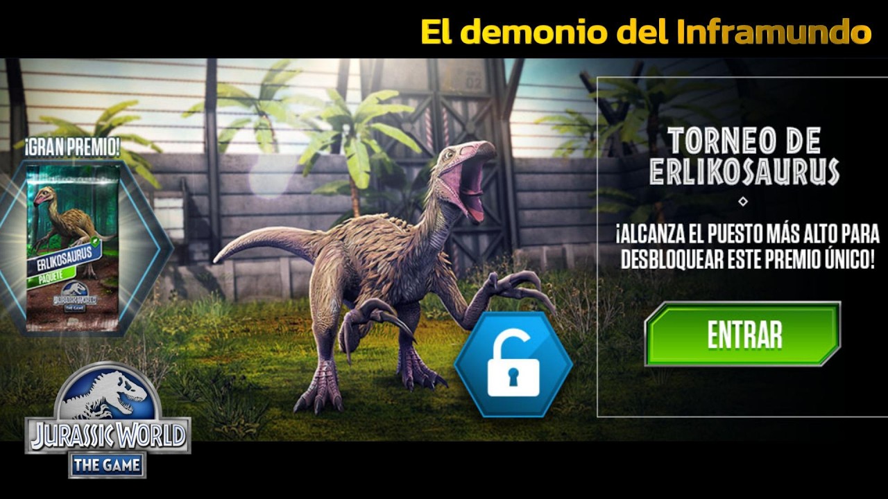 En directo: Peleas de dinosaurios PVP, Torneo ERLIKOSAURUS; Jurassic World The Game