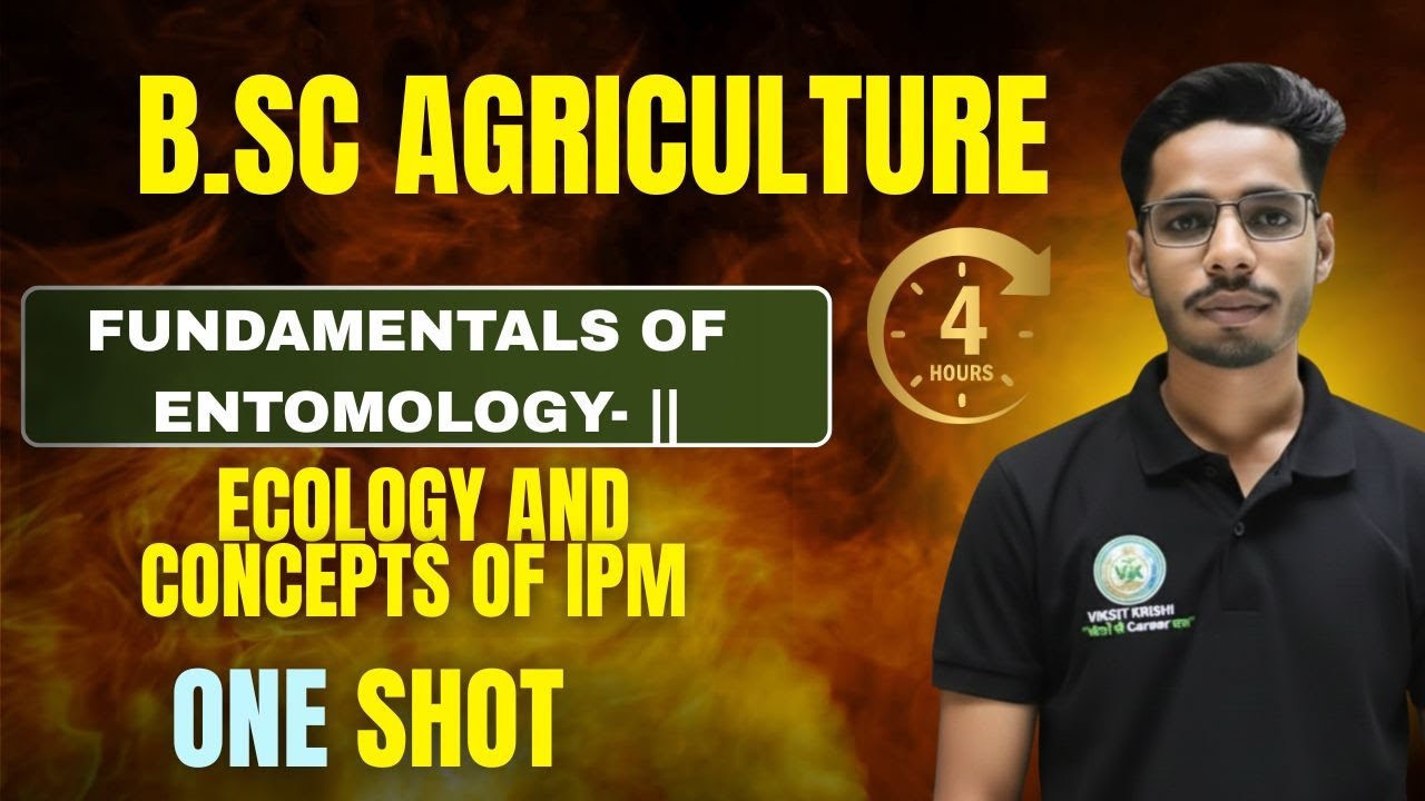 B.Sc Agriculture | Entomology Ecology & IPM Concepts One Shot 🐞🔥 | Full Revision | Viksit Krishi