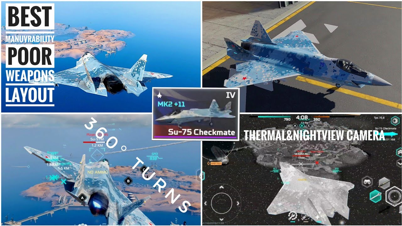 MWT Tank Battles Su75 checkmate is most manuvrable plane but needs better weapons