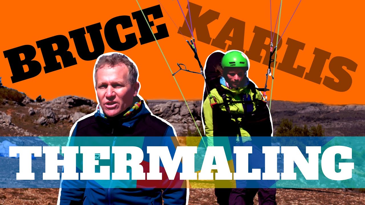 Thermaling with a paraglider - Bruce Goldsmith