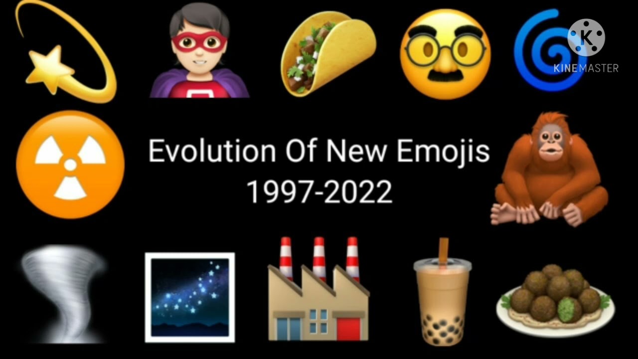 Evolution Of New Emojis 1997-2022