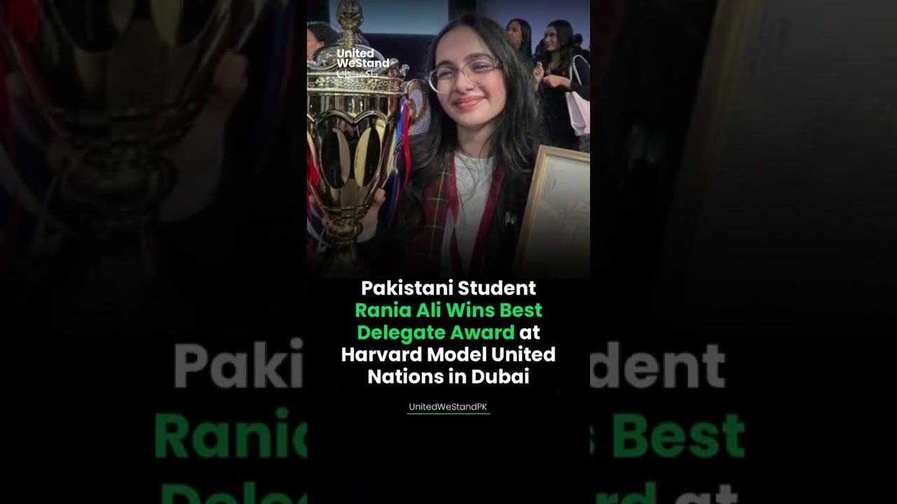 Pakistani Student Rania Ali Wins Best Delegate Award at Dubai! #shortsviral #fypシ゚